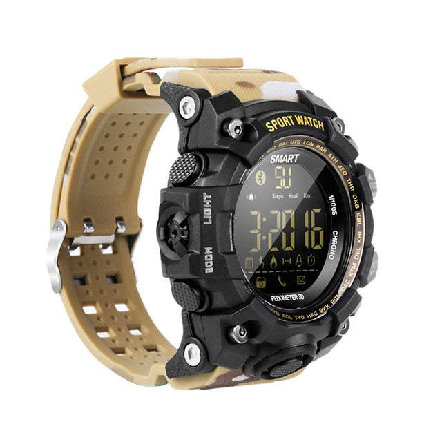 Bluetooth Digital Men Smart Watch Sports Fitness Bracelet Waterproof Alarm Long Standby Military Smartwatch Pedometer Wristwatch - Watch Galaxy lk
