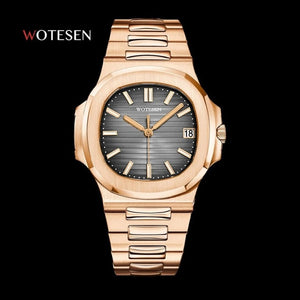 Men Top Brand Luxury Sports Watch Male Military Quartz watch Analog Date Clock steel luminous hand patek watch AAA nautilus 2020 - Watch Galaxy lk