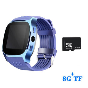 T8 Bluetooth Smart Watch Men With Camera Support SIM TF Card Pedometer Men Women Call Sport Digital watch Men For Android Phone - Watch Galaxy lk