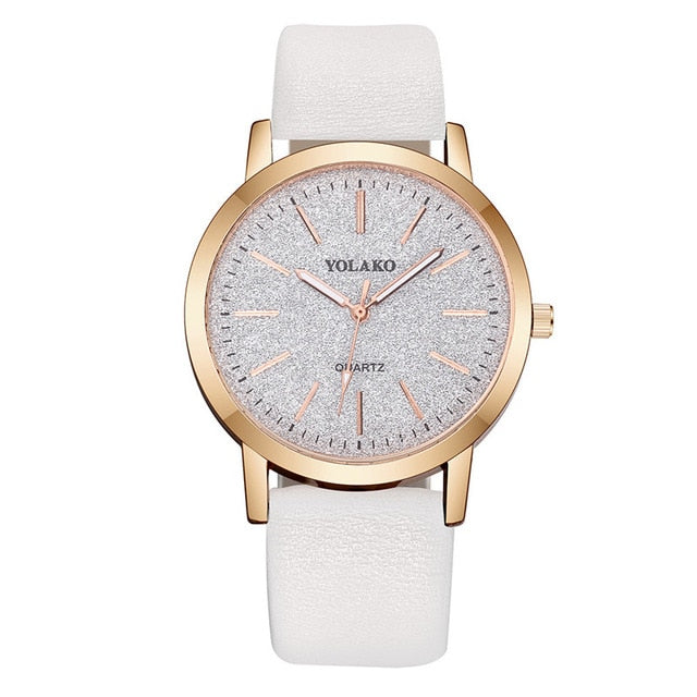 Luxury Brand Leather Quartz Women's Watch Ladies Fashion Watch Women Wristwatch Clock relogio feminino hours reloj mujer saati - Watch Galaxy lk
