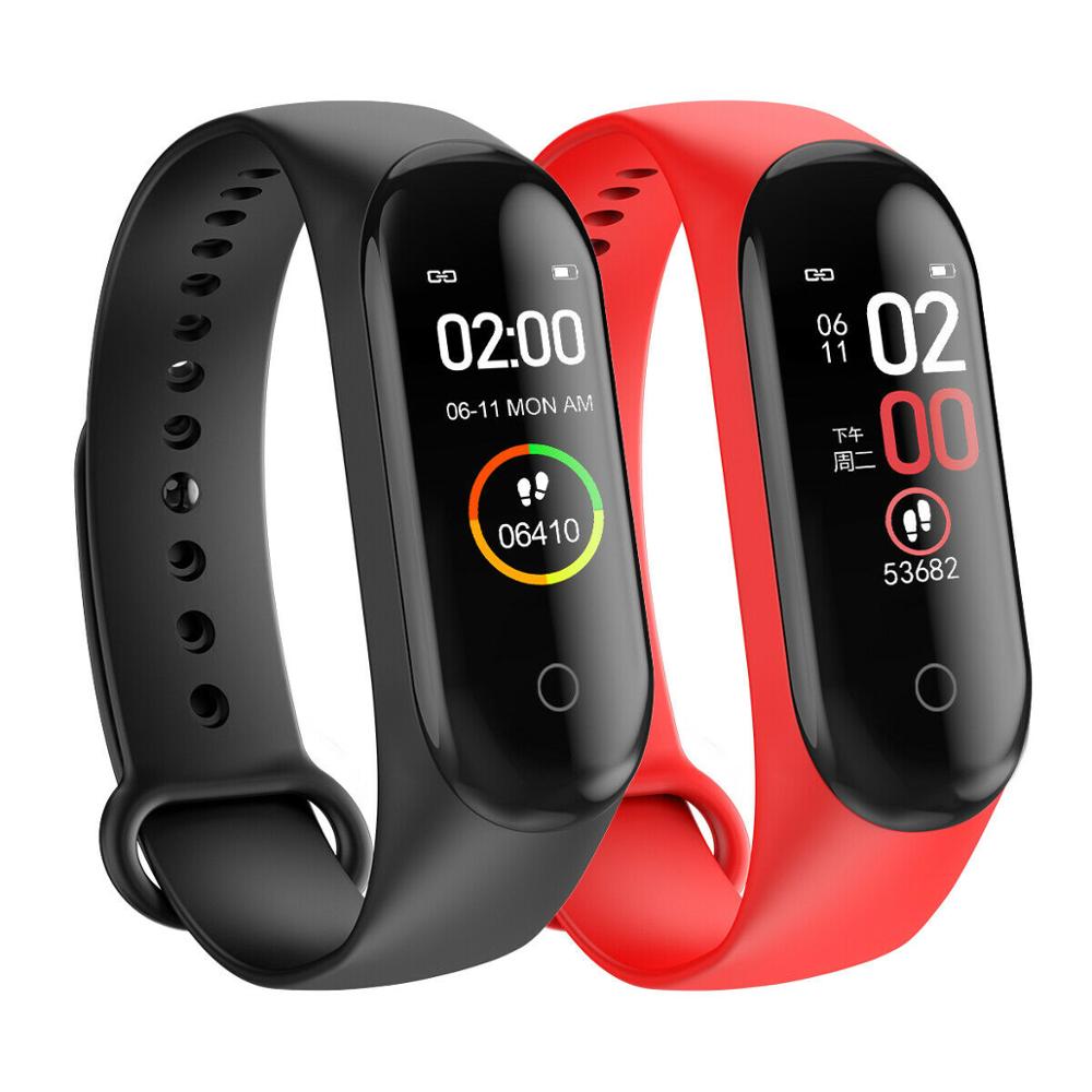 Smart Watch M4 Bracelets Men Women Waterproof Sport Wristband Phone Bluetooth Heart Rate Monitor Fitness watches For Android IOS - Watch Galaxy lk