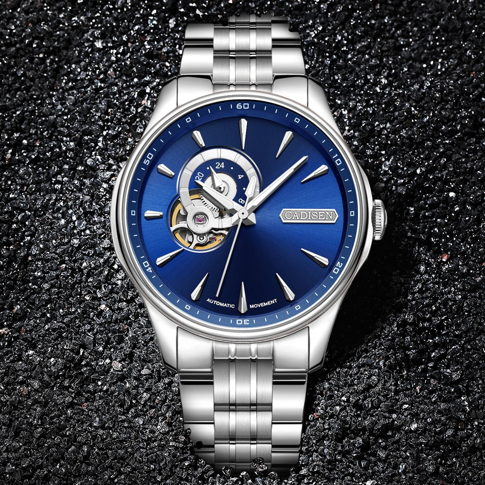 CADISEN Watch Men Mechanical Automatic Wrist Watches Japan NH39A Brand Luxury Skeleton Tourbillon Watch Clock Relogio Masculino - Watch Galaxy lk