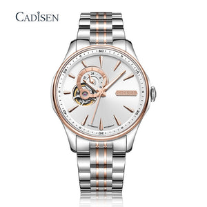CADISEN Watch Men Mechanical Automatic Wrist Watches Japan NH39A Brand Luxury Skeleton Tourbillon Watch Clock Relogio Masculino - Watch Galaxy lk