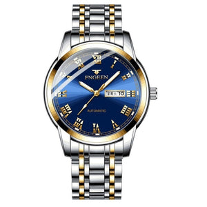 2020 FNGEEN Watches Men Stainless Steel Watch Business Luxury Male Clock Men's Waterproof Quartz With Date Wristwatch Clock - Watch Galaxy lk