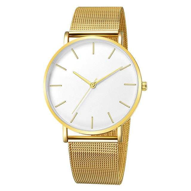 Women Watch Rose Gold Montre Femme 2020 Women's Mesh Belt ultra-thin Fashion relojes para mujer Luxury Wrist Watches reloj mujer - Watch Galaxy lk