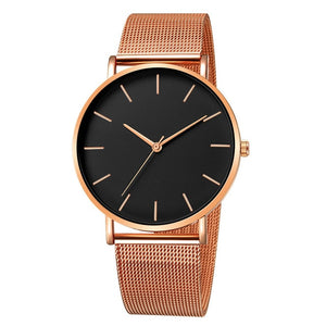 Women Watch Rose Gold Montre Femme 2020 Women's Mesh Belt ultra-thin Fashion relojes para mujer Luxury Wrist Watches reloj mujer - Watch Galaxy lk