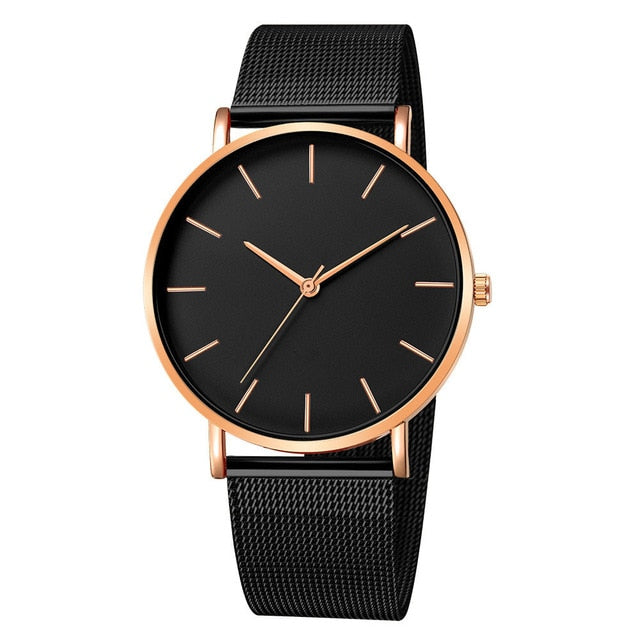 Women Watch Rose Gold Montre Femme 2020 Women's Mesh Belt ultra-thin Fashion relojes para mujer Luxury Wrist Watches reloj mujer - Watch Galaxy lk