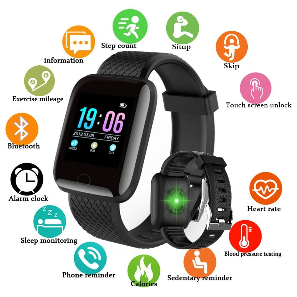 Doolnng Bluetooth Smart watch Men Blood Pressure Smartwatch Women Heart Rate Monitor Fitness Tracker Sport For Android IOS