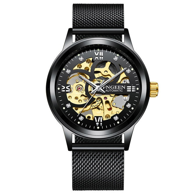 Skeleton Watch 2020 New FNGEEN Sport Mechanical Watch Luxury Watch Mens Watches Top Brand Montre Homme Clock Men Automatic Watch - Watch Galaxy lk