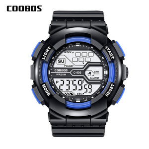Trend Men's Sports Digital Watch Military Waterproof Mens Watches  LED Luminous WristWatch Male Casual Rubber Clock reloj hombre - Watch Galaxy lk