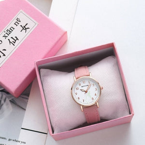 Luminous Women Watches Fashion Simple Ladies Wrist Watches Casual Leather Strap Quartz Watch Clock Montre Femme Relogio Feminino - Watch Galaxy lk