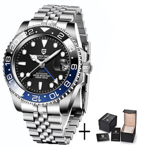 PAGANI DESIGN 2020 Luxury Men Mechanical Wristwatch Stainless Steel GMT Watch Top Brand Sapphire Glass Men Watches reloj hombre - Watch Galaxy lk
