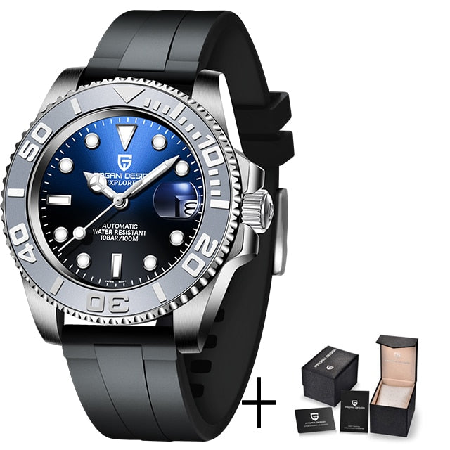 PAGANI Design Men Automatic Watch Sapphire Luxury Mechanical Wristwatch Stainless Steel Waterproof Watch Men relogio masculino - Watch Galaxy lk