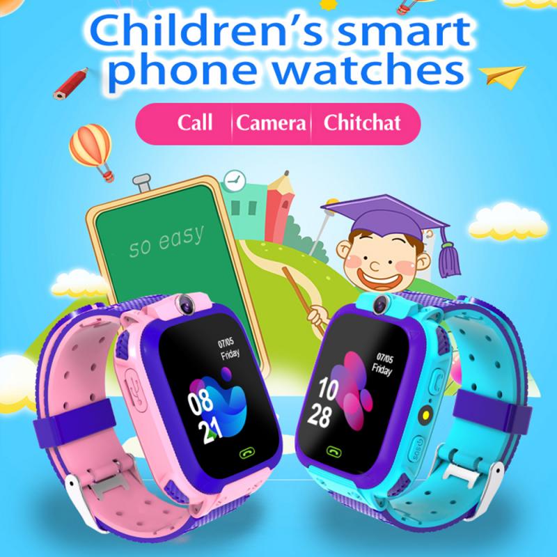 Children's Smart Watch Kids Phone Watch Smartwatch For Boys Girls With Sim Card Photo Voice Chat Gift For IOS Android