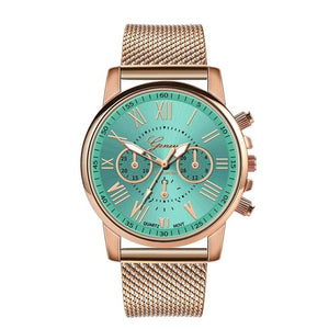 Men Women Leather Strap Line Analog Quartz Ladies Wrist Watches Fashion Watch Women's Watches Brand Luxury Watch - Watch Galaxy lk