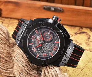HUBLOT Luxury Brand quartz Mens Watches Quartz Watch Stainless Steel Strap  men's wristwatch classic business dress men's watch - Watch Galaxy lk