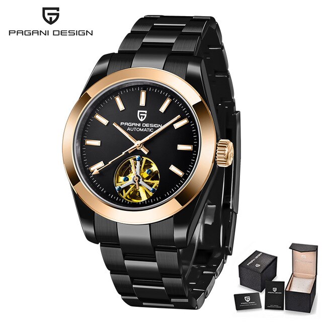 PAGANI DESIGN New Mechanical Watches Mens Luxury Brand Luminous Steel Business Automatic Wristwatch Men Watch Clock reloj hombre - Watch Galaxy lk